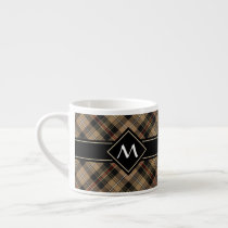 Clan MacKenzie Hunting Brown Tartan Espresso Cup