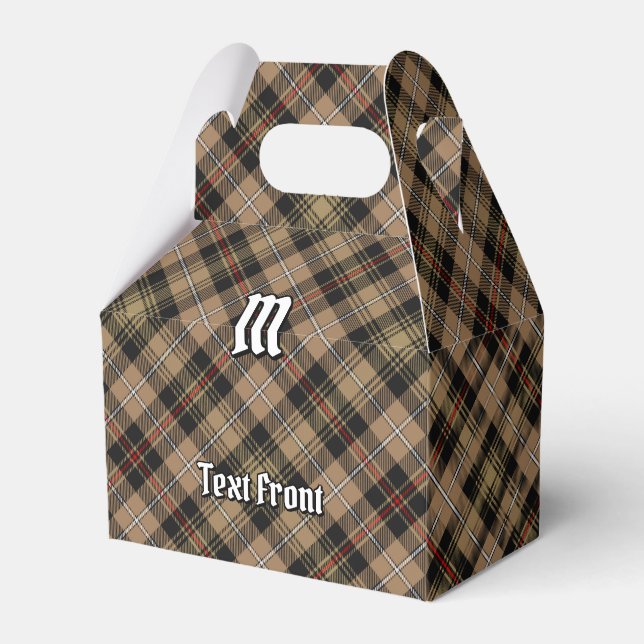 Clan MacKenzie Hunting Brown Tartan Favor Box (Front Side)