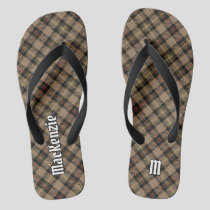 Clan MacKenzie Hunting Brown Tartan Flip Flops