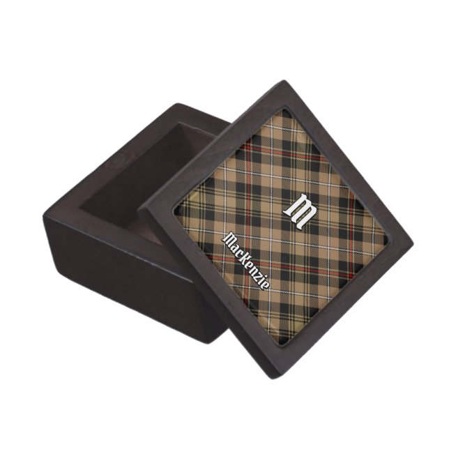 Clan MacKenzie Hunting Brown Tartan Gift Box (Opened)