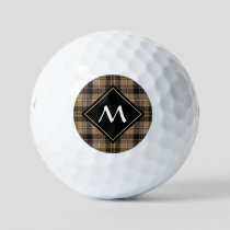 Clan MacKenzie Hunting Brown Tartan Golf Balls