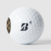 Clan MacKenzie Hunting Brown Tartan Golf Balls (Logo)