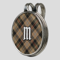 Clan MacKenzie Hunting Brown Tartan Golf Hat Clip