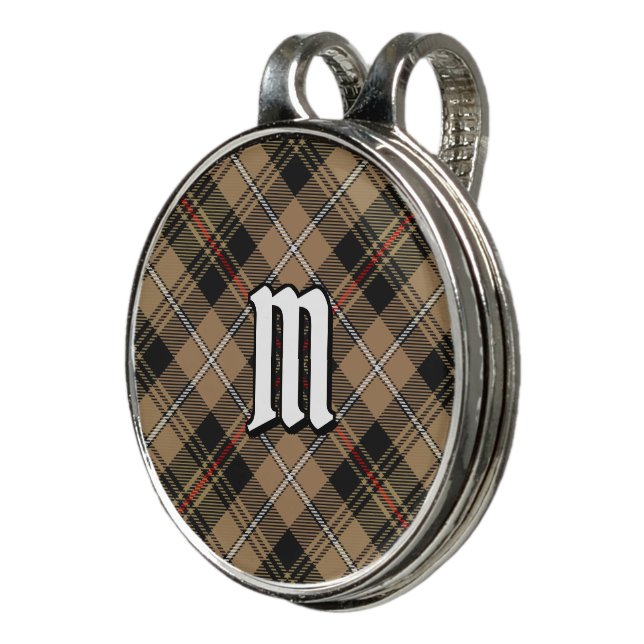 Clan MacKenzie Hunting Brown Tartan Golf Hat Clip (3/4)
