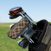 Clan MacKenzie Hunting Brown Tartan Golf Head Cover (In Situ)