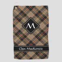 Clan MacKenzie Hunting Brown Tartan Golf Towel