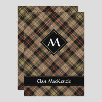 Clan MacKenzie Hunting Brown Tartan Invitation