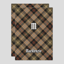Clan MacKenzie Hunting Brown Tartan Invitation