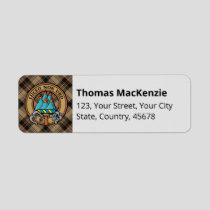 Clan MacKenzie Hunting Brown Tartan Label