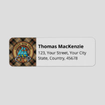 Clan MacKenzie Hunting Brown Tartan Label