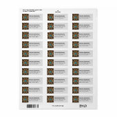 Clan MacKenzie Hunting Brown Tartan Label (Full Sheet)