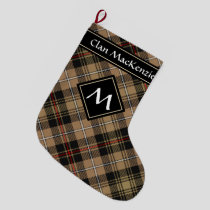 Clan MacKenzie Hunting Brown Tartan Large Christmas Stocking