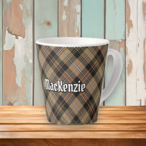 Clan MacKenzie Hunting Brown Tartan Latte Mug