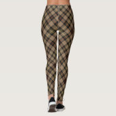 Clan MacKenzie Hunting Brown Tartan Leggings (Back)