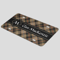 Clan MacKenzie Hunting Brown Tartan License Plate