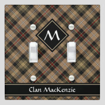 Clan MacKenzie Hunting Brown Tartan Light Switch Cover