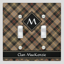 Clan MacKenzie Hunting Brown Tartan Light Switch Cover