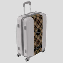 Clan MacKenzie Hunting Brown Tartan Luggage