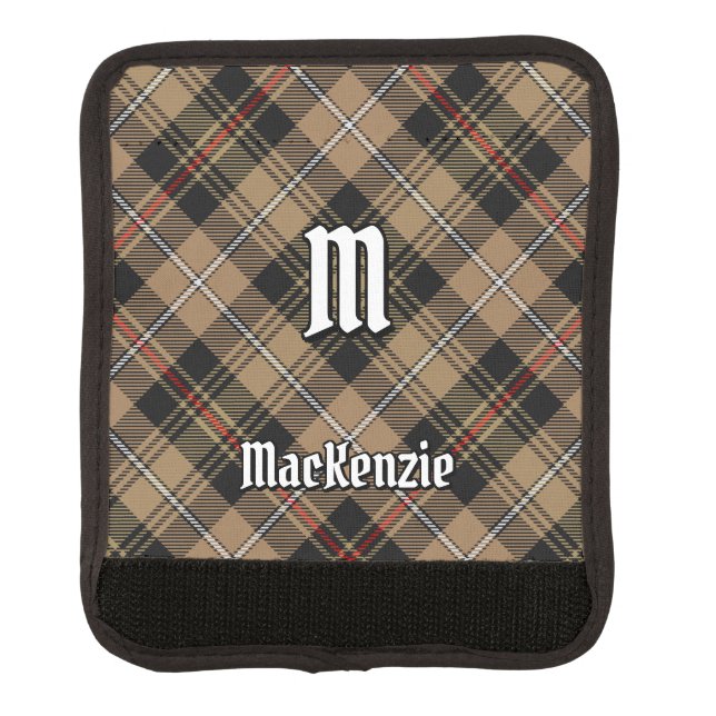 Clan MacKenzie Hunting Brown Tartan Luggage Handle Wrap (Front)