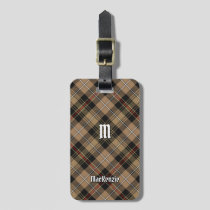 Clan MacKenzie Hunting Brown Tartan Luggage Tag