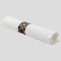 Clan MacKenzie Hunting Brown Tartan Napkin Bands