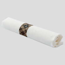 Clan MacKenzie Hunting Brown Tartan Napkin Bands