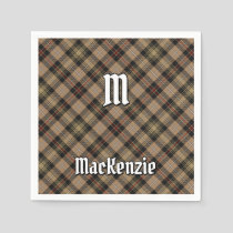 Clan MacKenzie Hunting Brown Tartan Napkins