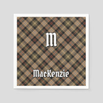 Clan MacKenzie Hunting Brown Tartan Napkins