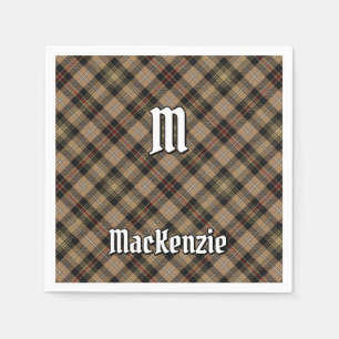 Clan MacKenzie Hunting Brown Tartan Napkins