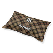 Clan MacKenzie Hunting Brown Tartan Pet Bed (Angled)