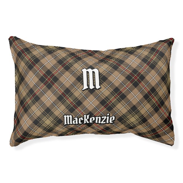 Clan MacKenzie Hunting Brown Tartan Pet Bed (Front)