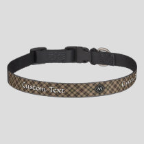 Clan MacKenzie Hunting Brown Tartan Pet Collar