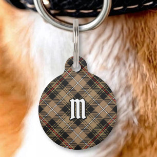 Clan MacKenzie Hunting Brown Tartan Pet ID Tag