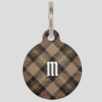 Clan MacKenzie Hunting Brown Tartan Pet ID Tag