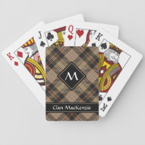 Clan MacKenzie Hunting Brown Tartan Playing Cards