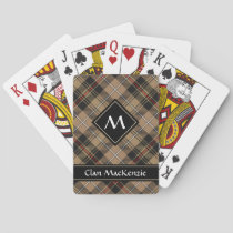 Clan MacKenzie Hunting Brown Tartan Playing Cards