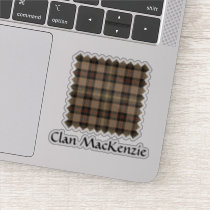 Clan MacKenzie Hunting Brown Tartan Sticker