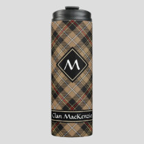 Clan MacKenzie Hunting Brown Tartan Thermal Tumbler
