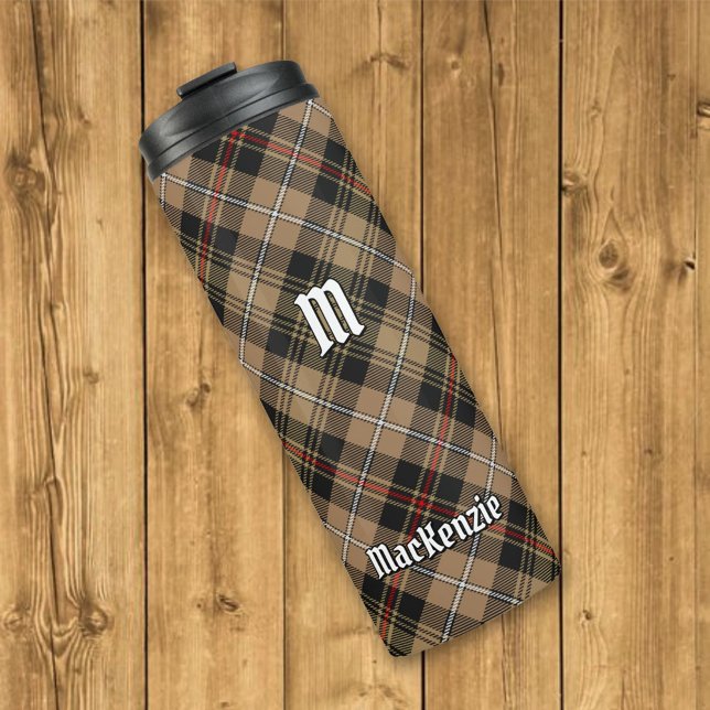 Clan MacKenzie Hunting Brown Tartan Thermal Tumbler (Creator Uploaded)