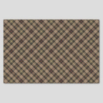 Clan MacKenzie Hunting Brown Tartan Tissue Paper