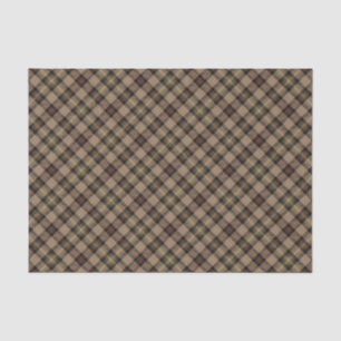 Clan MacKenzie Hunting Brown Tartan Tissue Paper