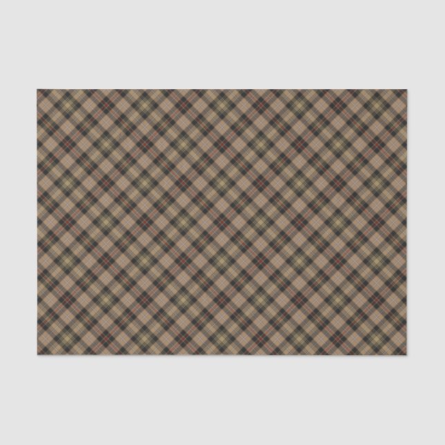 Clan MacKenzie Hunting Brown Tartan Tissue Paper (Front)