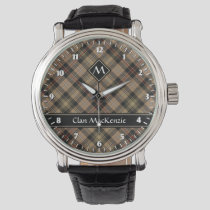 Clan MacKenzie Hunting Brown Tartan Watch