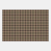 Clan MacKenzie Hunting Brown Tartan Wrapping Paper Sheets (Front)