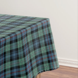 Clan Mackenzie Light Green Ancient Scottish Tartan Tablecloth