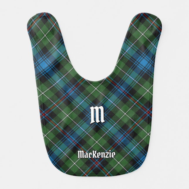 Clan MacKenzie Tartan Baby Bib (Front)