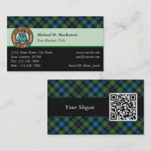 Clan MacKenzie Tartan Business Card