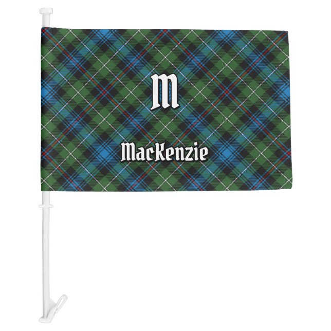 Clan MacKenzie Tartan Car Flag (Front)