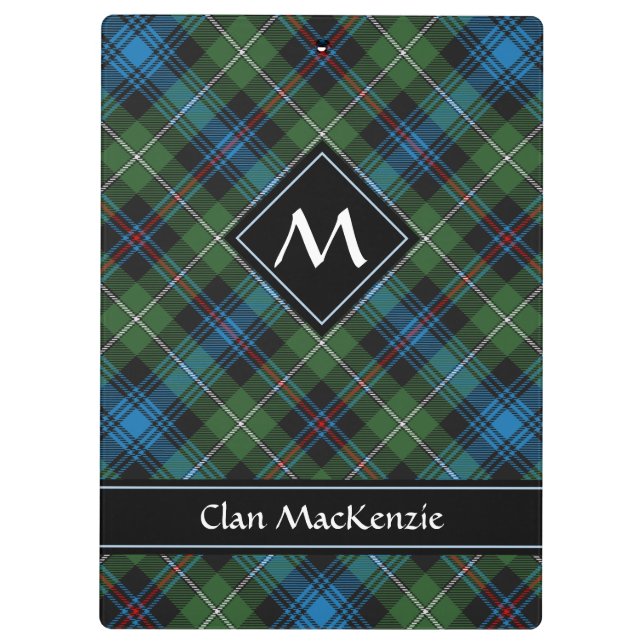 Clan MacKenzie Tartan Clipboard (Back)