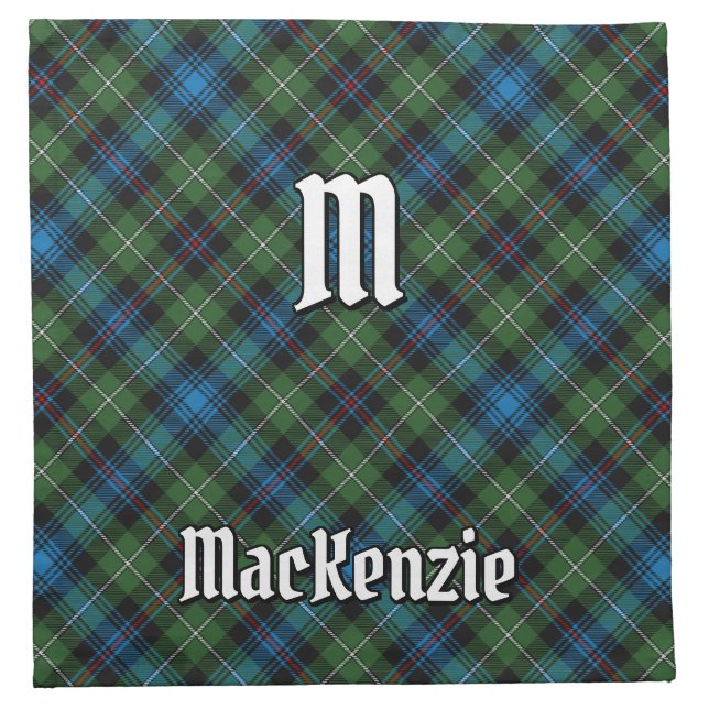 Clan MacKenzie Tartan Cloth Napkin (Front)